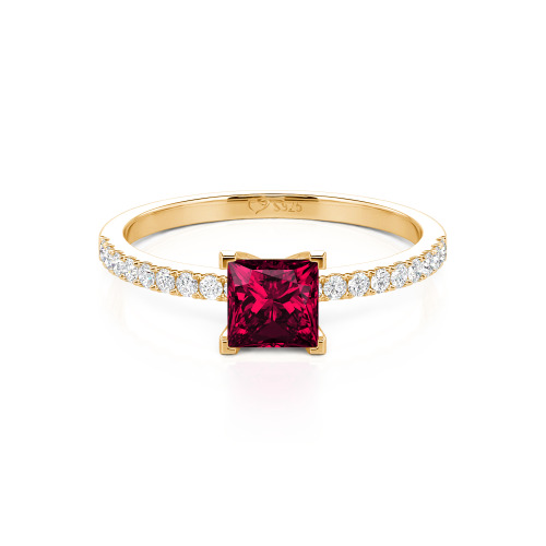 Jeulia Princess Cut Ring