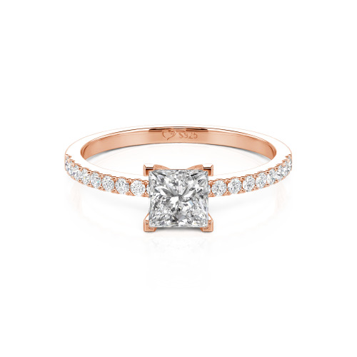 Jeulia Princess Cut Ring