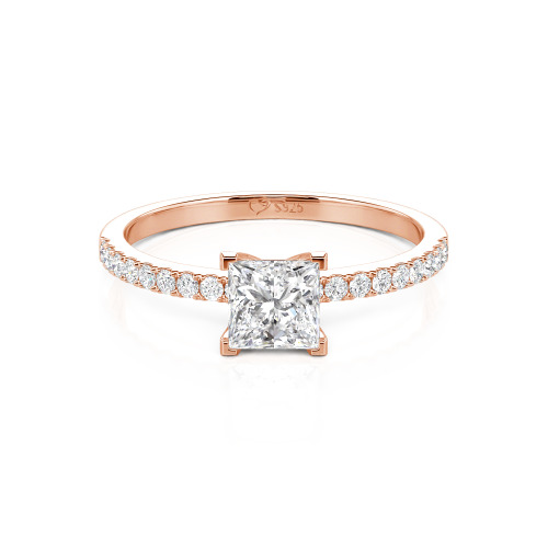 Jeulia Princess Cut Ring