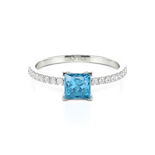 Jeulia Princess Cut Ring