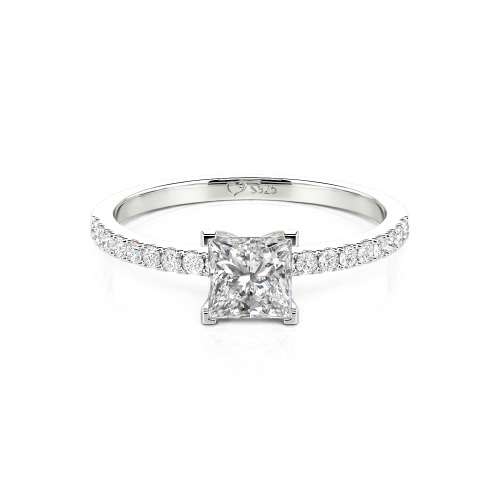 Jeulia Princess Cut Ring