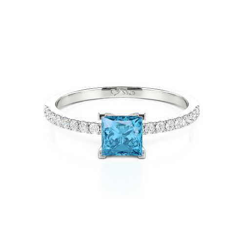 Jeulia Princess Cut Ring