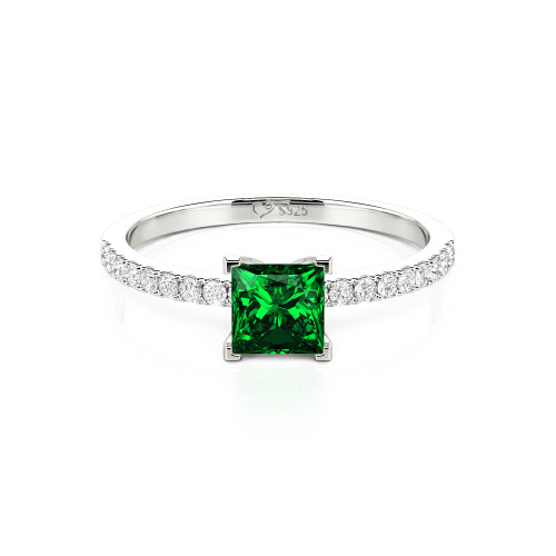 Jeulia Princess Cut Ring