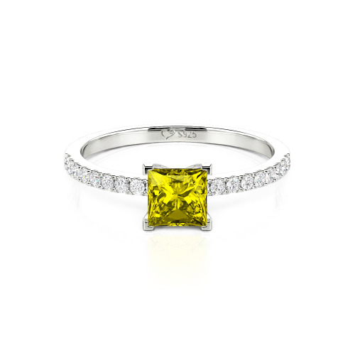 Jeulia Princess Cut Ring