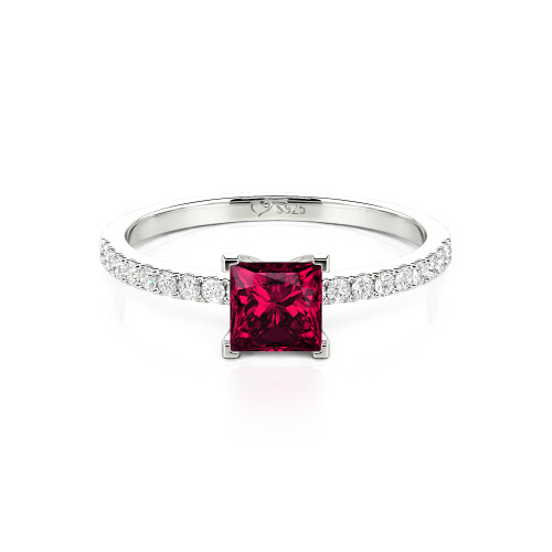 Jeulia Princess Cut Ring