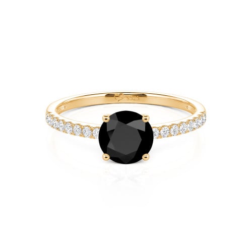 Jeulia Round Cut Sterling Silver Ring