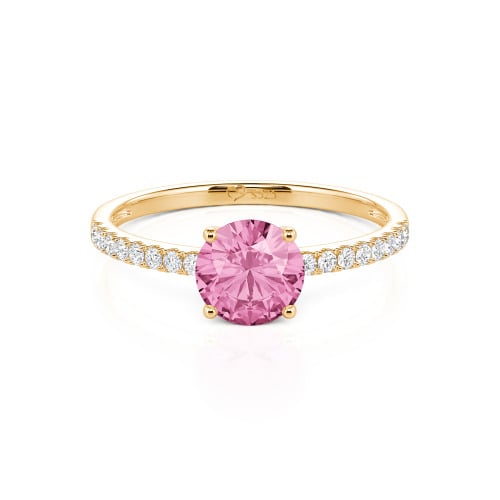 Jeulia Round Cut Sterling Silver Ring