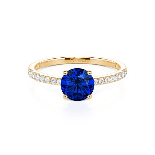 Jeulia Round Cut Sterling Silver Ring