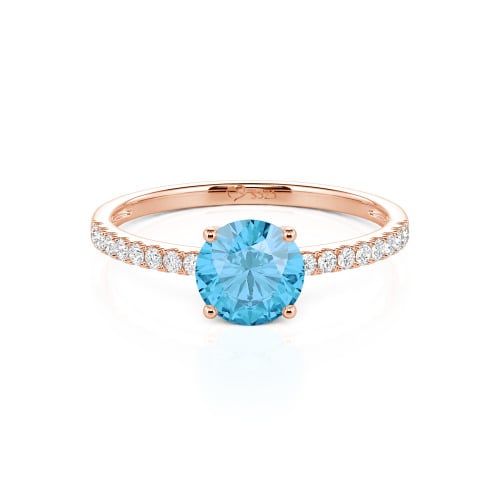 Jeulia Round Cut Sterling Silver Ring