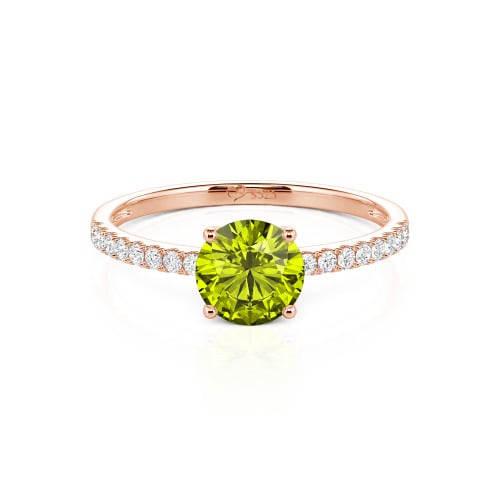 Jeulia Round Cut Sterling Silver Ring