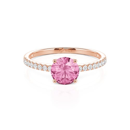 Jeulia Round Cut Sterling Silver Ring