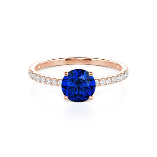 Jeulia Round Cut Sterling Silver Ring