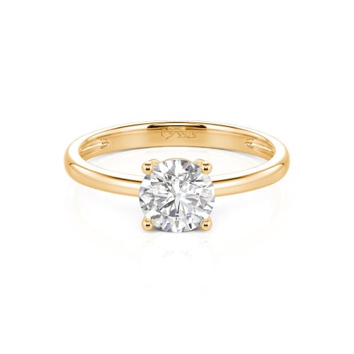 Jeulia Round Cut Solitaire Sterling Silver Ring