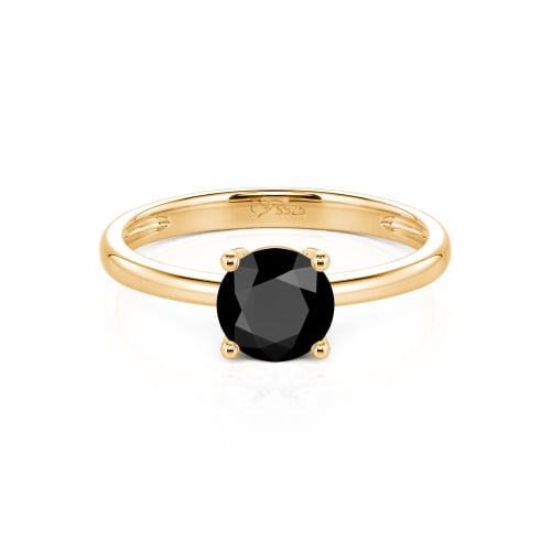 Jeulia Round Cut Solitaire Sterling Silver Ring