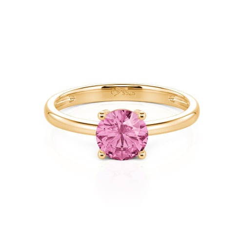 Jeulia Round Cut Solitaire Sterling Silver Ring