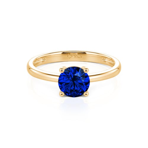 Jeulia Round Cut Solitaire Sterling Silver Ring