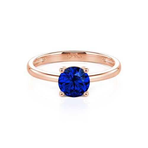 Jeulia Round Cut Solitaire Sterling Silver Ring