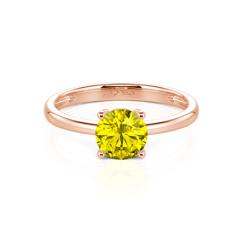 Jeulia Round Cut Solitaire Ring