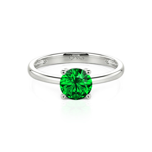 Jeulia Round Cut Solitaire Ring