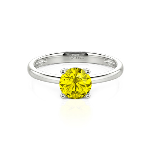 Jeulia Round Cut Solitaire Ring