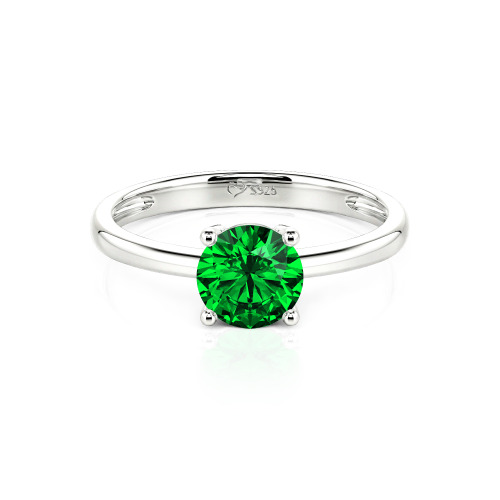 Jeulia Round Cut Solitaire Ring