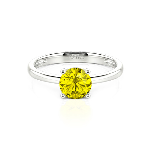 Jeulia Round Cut Solitaire Ring