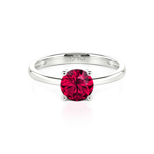 Jeulia Round Cut Solitaire Ring