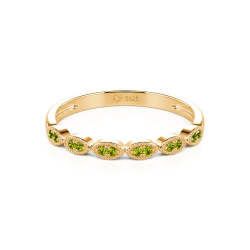 Jeulia Milgrain Vintage Sterling Silver Band