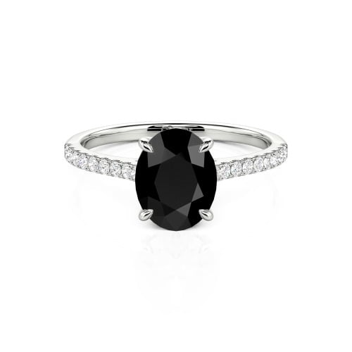 Jeulia Oval Cut Sterling Silver Ring
