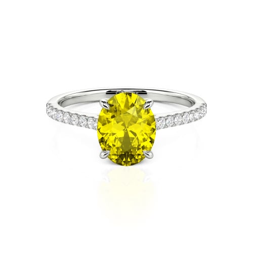 Jeulia Oval Cut Sterling Silver Ring