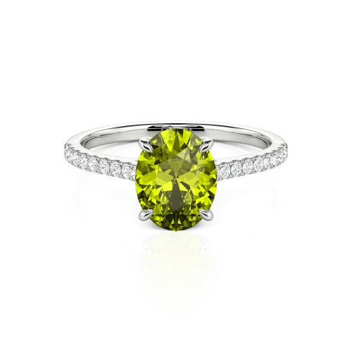 Jeulia Oval Cut Sterling Silver Ring