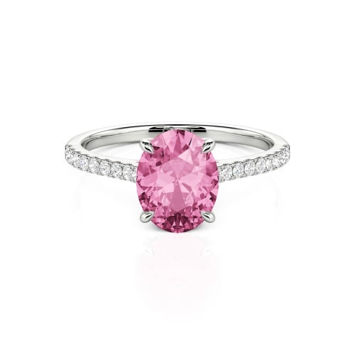 Jeulia Oval Cut Sterling Silver Ring