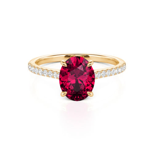 Jeulia Oval Cut Sterling Silver Ring