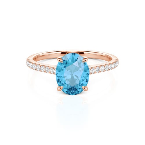 Jeulia Oval Cut Sterling Silver Ring