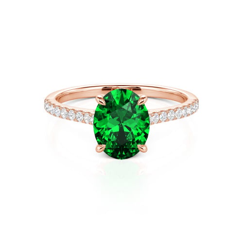 Jeulia Oval Cut Sterling Silver Ring