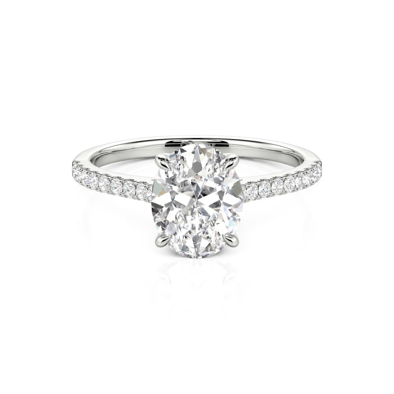 Jeulia Oval Cut Sterling Silver Ring