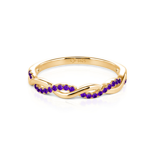 Jeulia Twist Round Cut Band