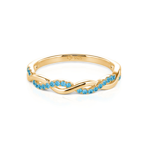 Jeulia Twist Round Cut Band