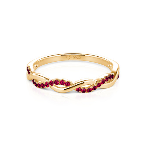 Jeulia Twist Round Cut Band