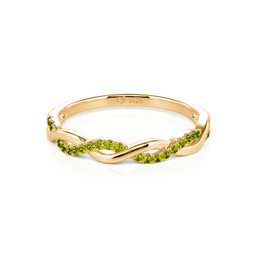 Jeulia Twist Round Cut Band
