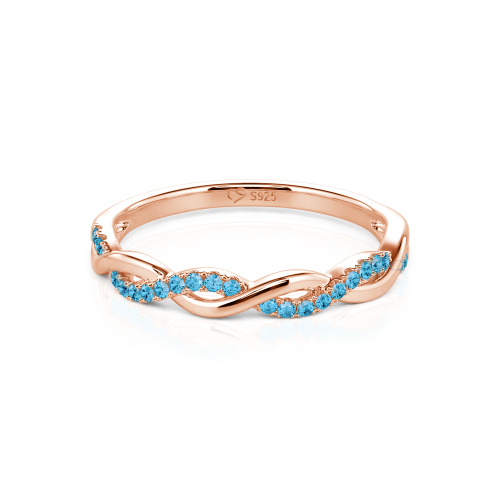 Jeulia Twist Round Cut Band