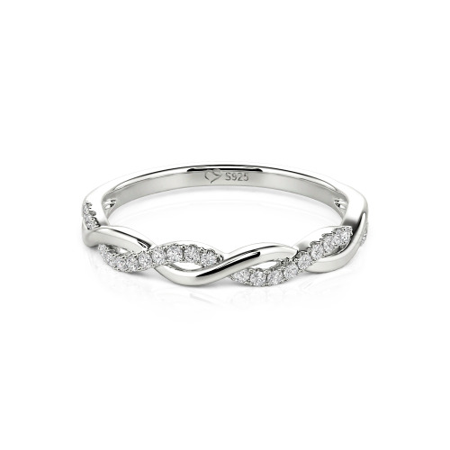 Jeulia Twist Round Cut Band