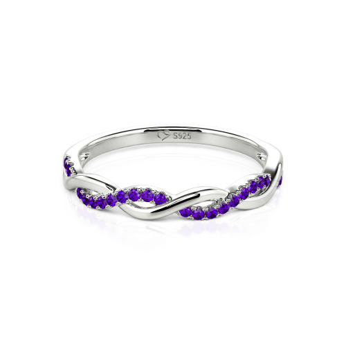 Jeulia Twist Round Cut Band