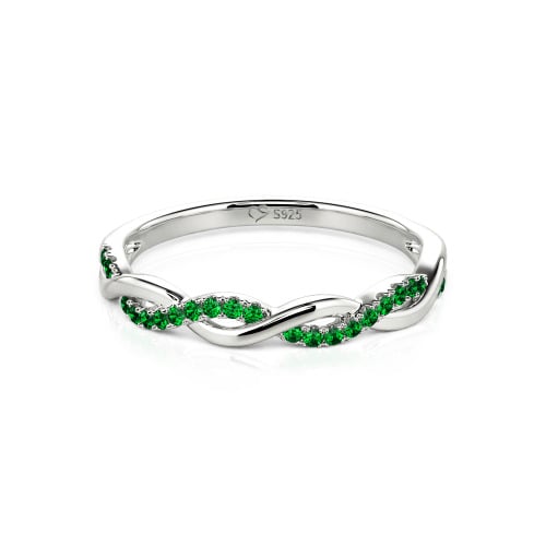 Jeulia Twist Round Cut Band