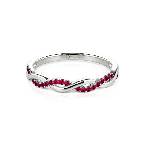 Jeulia Twist Round Cut Band