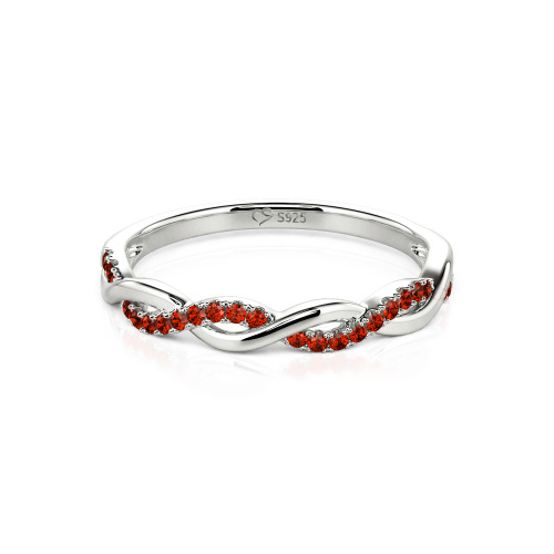 Jeulia Twist Round Cut Band