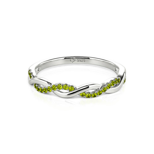 Jeulia Twist Round Cut Band