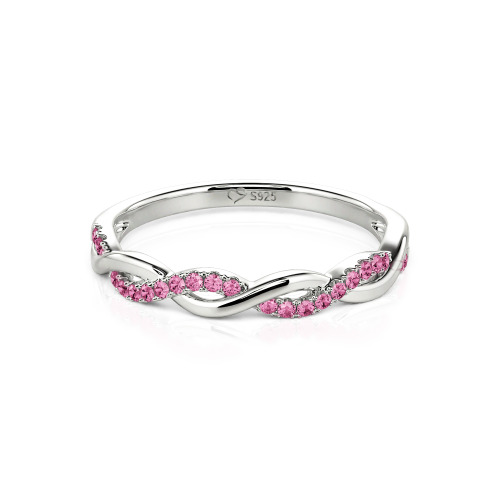 Jeulia Twist Round Cut Band