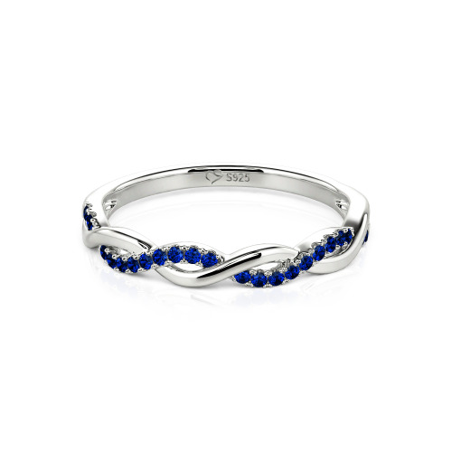 Jeulia Twist Round Cut Band