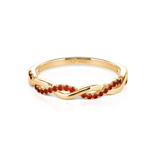 Jeulia Twist Round Cut Band